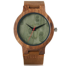Load image into Gallery viewer, Quartz Watch Bamboo Modern Wristwatch Analog Nature Wood