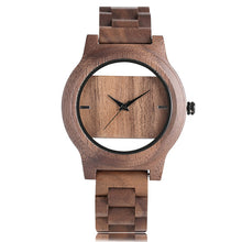 Load image into Gallery viewer, Natural Wood Watch with Full Wooden Bamboo Quartz Handmade