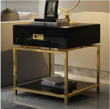 Load image into Gallery viewer, steel gold casual coffee table.