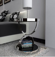 Load image into Gallery viewer, steel gold casual coffee table.
