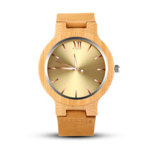 Load image into Gallery viewer, Wood Gold Watch