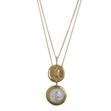 Load image into Gallery viewer, Retro Gold Color Portrait Coin Necklace