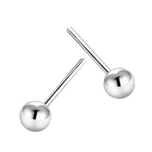 Load image into Gallery viewer, Minimalist Round Silver Rose Gold Earrings