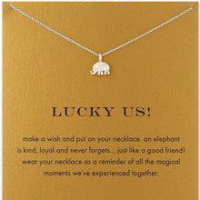 Load image into Gallery viewer, Fashion Origami Elephant Necklace Minimalist