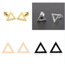 Load image into Gallery viewer, Minimalist Stainless Steel Small Geometric Earrings