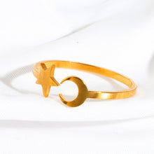 Load image into Gallery viewer, 2019 Multiple Styles Fashion Golden Stainless Steel Opening Rings Minimalist