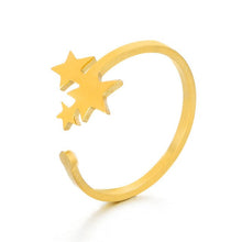 Load image into Gallery viewer, 2019 Multiple Styles Fashion Golden Stainless Steel Opening Rings Minimalist