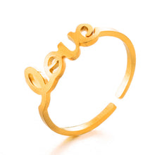 Load image into Gallery viewer, 2019 Multiple Styles Fashion Golden Stainless Steel Opening Rings Minimalist