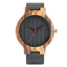 Load image into Gallery viewer, Quartz Watch Bamboo Modern Wristwatch Analog Nature Wood