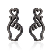 Load image into Gallery viewer, Romantic Gold Hand Earring in Stud Earrings Minimalist